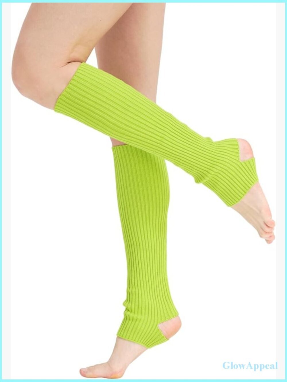 Knit Ribbed Leg Warmers Y2K 80s Style for Sports Yoga Dance
